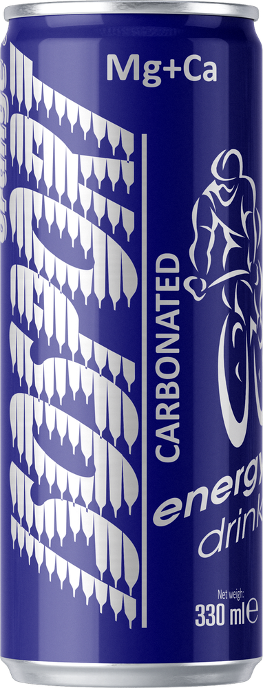 Isosport carbonated energy drink can — produced at the We Can facility